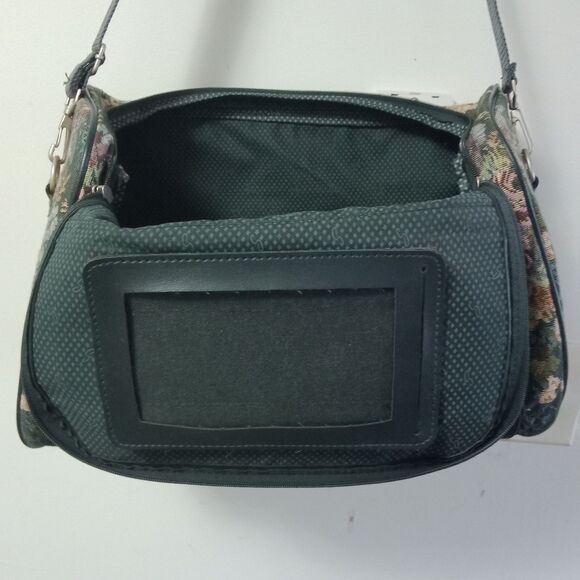 Vintage Skyway Floral Tapestry Duffel Weekender Cottoncore Travel Tote Gym Bag - Picture 11 of 11